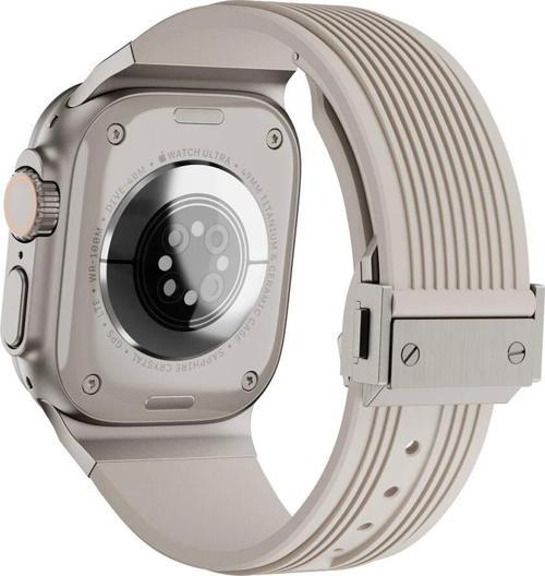 Watch Ultra 49mm Uyumlu KRD-113 Spor Görünümlü Silikon Kordon
