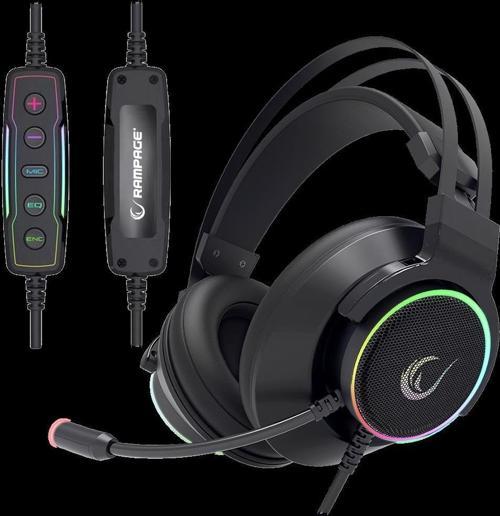Rm-k9 Paladin Siyah Usb 7.1 Version Rgb Led Rgb Ses Kontrollü Oyuncu Mikrofonlu Kulaklık