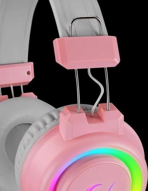 SN-R10 ALQUIST Pembe 3,5mm RGB Gaming Oyuncu Mikrofonlu Kulaklık