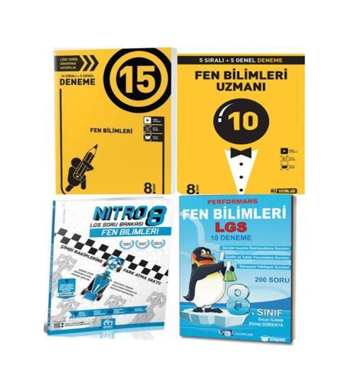 8. Sınıf Fen Bilimleri Uzmanı Ve  15'li Deneme+ Nitro Soru Bankası  + 10'lu Branş Denemeleri