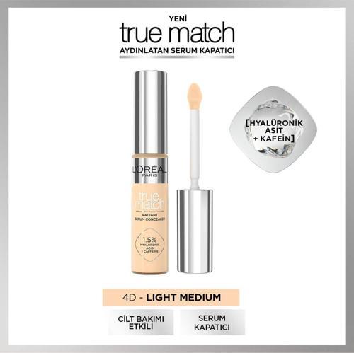 True Match Aydınlatan Serum Kapatıcı - 4D Light Medium