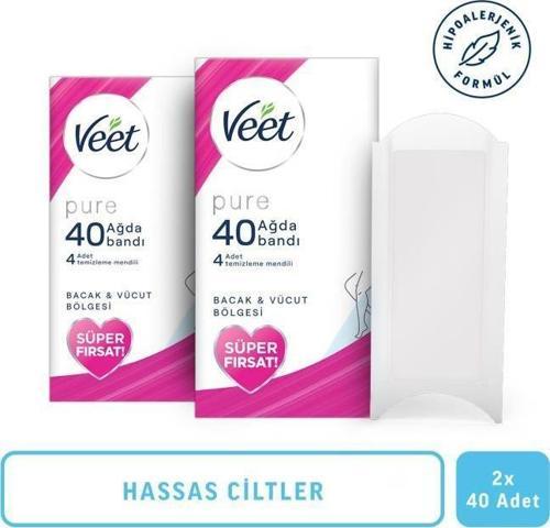 Pure Ağda Bandı Hassas Ciltler İçin Bacak&Vücut Bölgesi Süper Fırsat 80’li