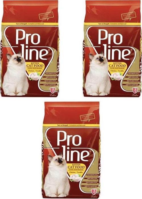 Kitten Tavuklu Yavru Kedi Mamasi 400 Gr 3 adet