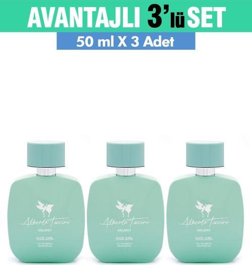 3'Lü Set Alberto Taccini  Nice Girl Kadın Parfüm