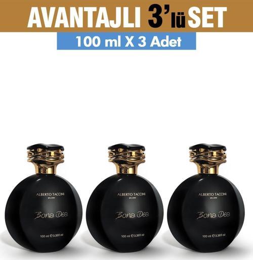 3'Lü Set Alberto Taccini  Bona Dea Kadın Parfümü - 100 ml