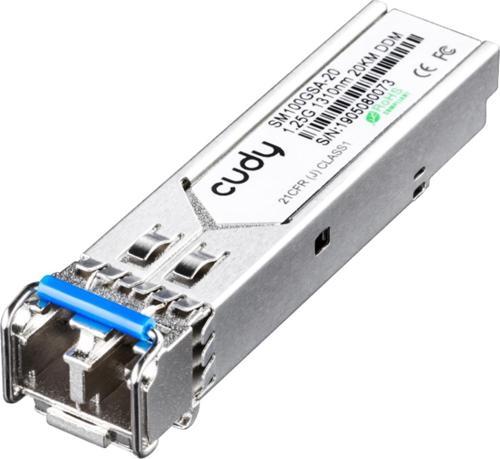SM100GSA-20 1,25Gb/sn,1310nm FP, SM, 20km,12,5dB Endüstriyel SFP Modül Metal Switch
