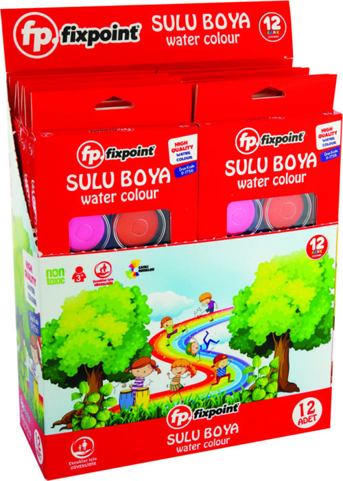12 Renk Sulu Boya