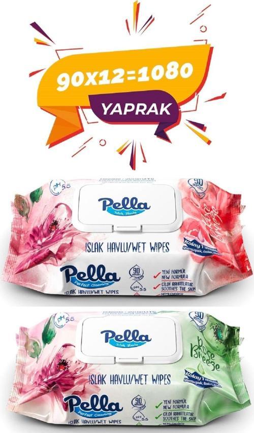 Gül Islak Havlu 90Lı - 12 X 90Lı - 1080 Adet