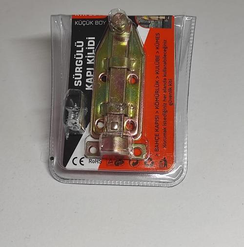 Sürgülü Kapı kilidi Sürgülü Kilit 7 cm  Sandık Askısı  Kömürlük Kilidi Kümes Kiliti Asma Kilit Kulube Kilidi