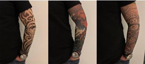Giyilebilir Dövme 3 Çift 6 Adet Kol Çorap Dövmesi Sleeve Tattoo Set16