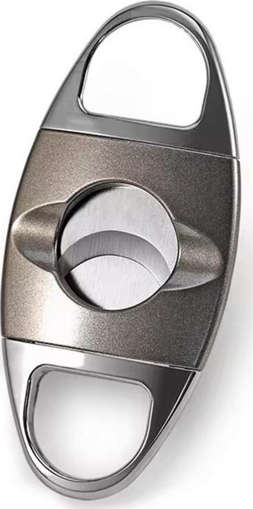 PQ Gümüş Gunmetal Metal Puro Makası Kesici