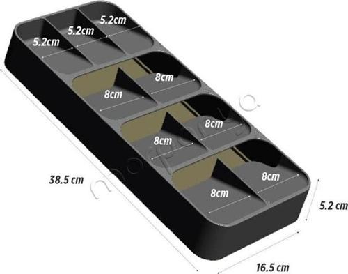  9 Bölmeli Çekmece İçi Kaşıklık Çekmece Düzenleyici Organizer