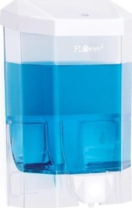 Duvara Monteli İşyeri Cafe Ofis Şeffaf Sıvı Sabunluk Şampuanlık ve Dezenfektan Makinesi 500 ml.