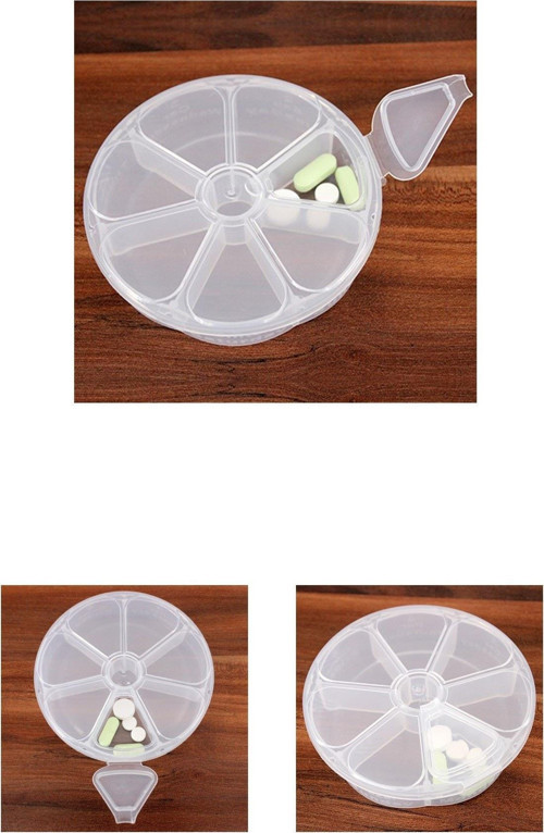 Haftalık İlaç Saklama Kutusu 7 Günlük Kapaklı İlaçlık Saklama kabı