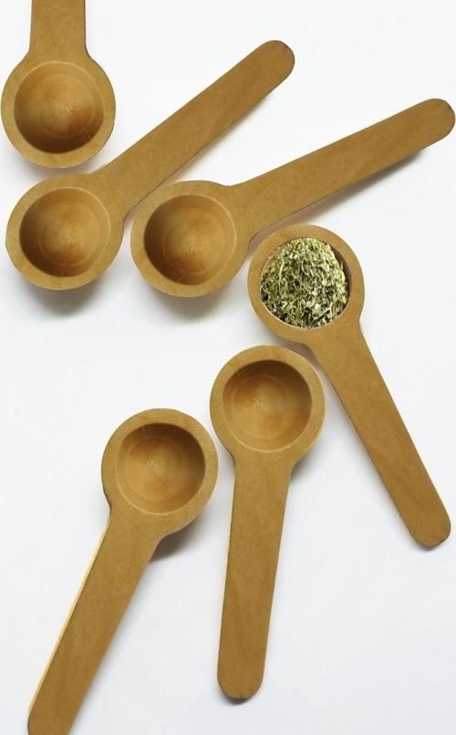 6'lı Ahşap Mini Ölçek Kaşığı Baharat Kaşığı 7 cm