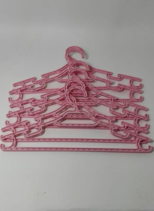 6'lı Çocuk Elbise Askısı Pembe Bebek Kıyafet  Askısı 30*15 cm 