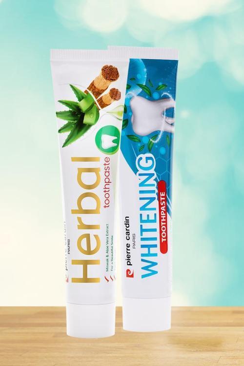Aloe Vera & Misvak & Çay Ağacı Özlü Bitkisel  ve Beyazlatıcı Diş Macunu - 75 ml- 2'li