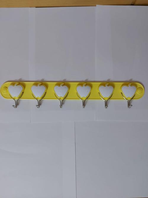 Yapışkanlı Askı Figürlü Yapışkanlı 6 Kancalı Banyo Mutfak Seramik Cam Askısı S