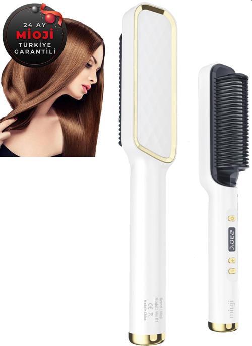 Mio B1 Led Göstergeli Saç Düzleştirici Tarak - Beyaz