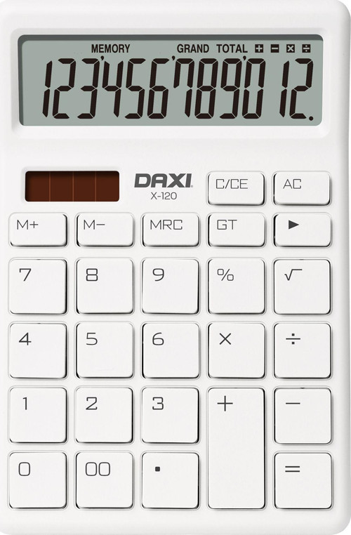 X-120 Beyaz 12 Haneli Hesap Makinesi