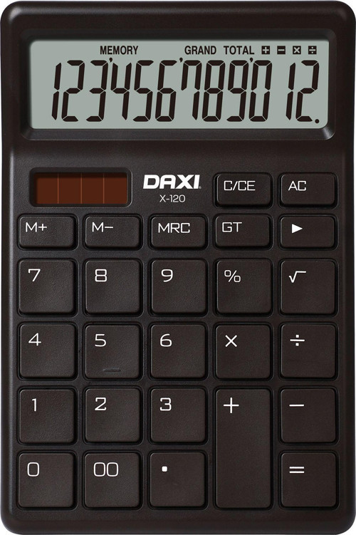 X-120 Siyah 12 Haneli Hesap Makinesi