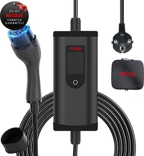Mio 3.5kw/16A 2.4 LCD Ekran IP65 Suya Dayanıklı Taşınabilir Elektrikli Araç Şarj Cihazı
