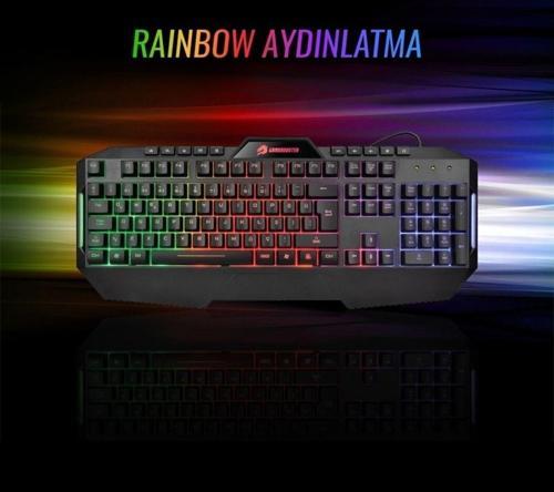 G59k Frontier Rainbow Aydınlatmalı Membrane Gaming Klavye Gb-g59k