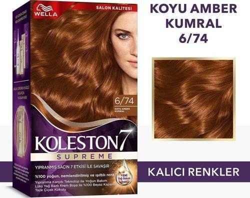 Koleston Supreme Saç Boyası 6/74 Koyu Amber Kumral