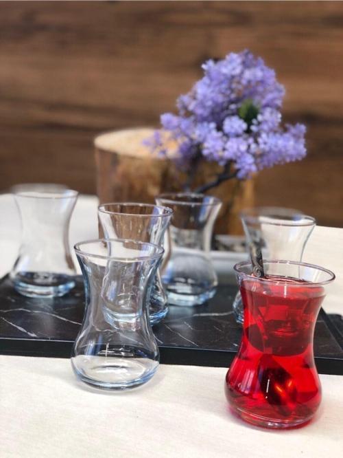 Demet 6'lı Çay Bardağı