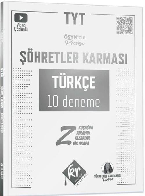 TYT Şöhretler Karması Türkçe 10 Deneme KR Akademi