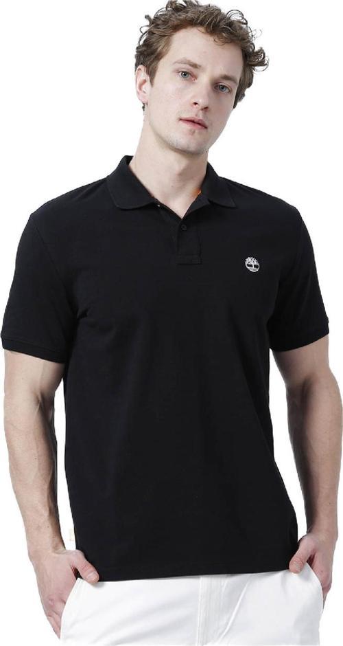 Tb0A26N4 Pique Sleeve Polo T Siyah Erkek T-Shirt