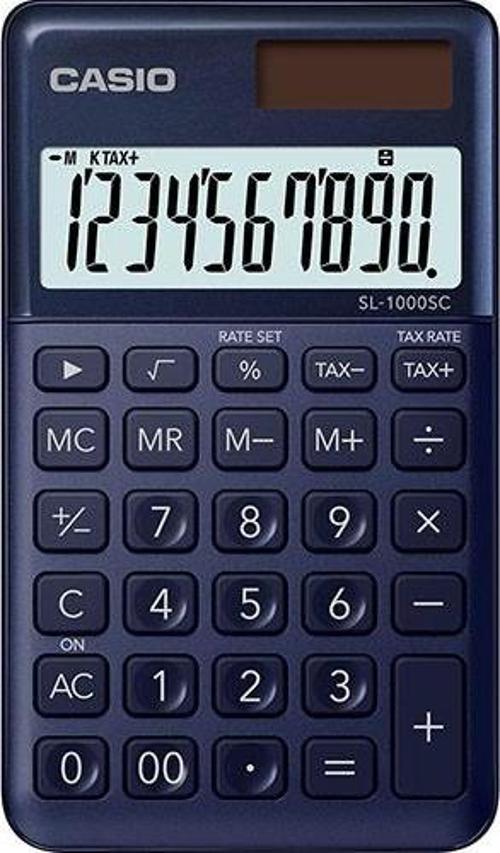 SL-1000SC-NY Cep Tipi 10 Hane Lacivert Hesap Makinesi