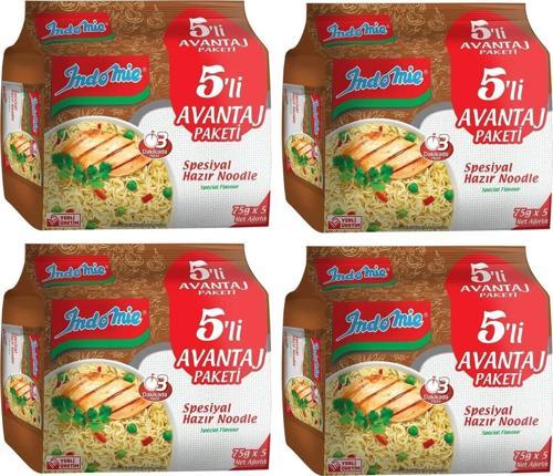 Hazır Noodle Spesiyal 75gr X 5 Li Avantaj Paket X 4 Adet