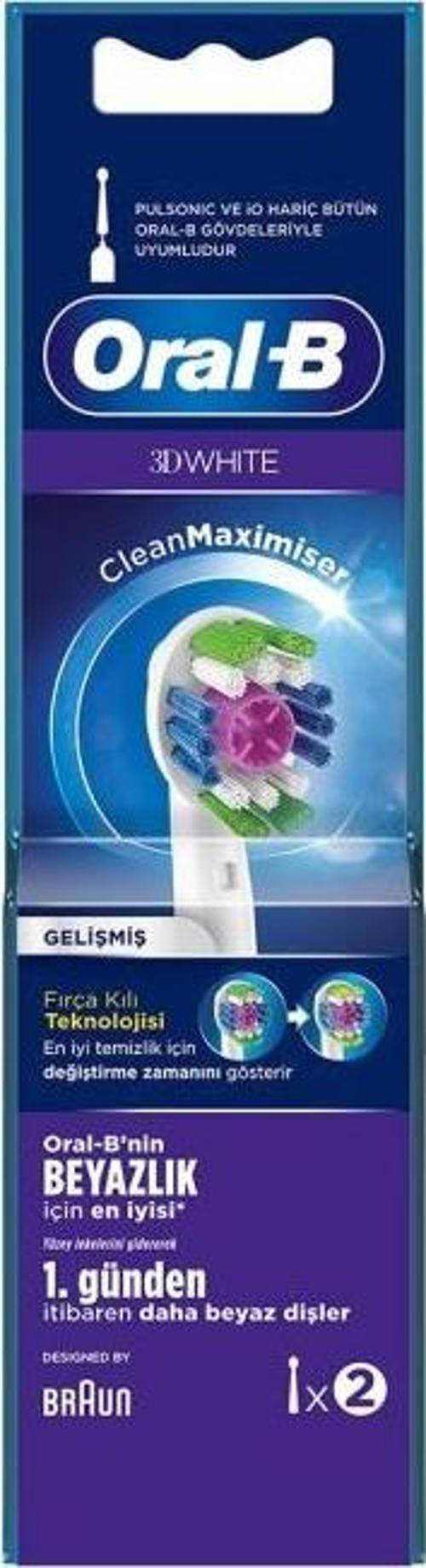 Diş Fırçası Yedek Başlığı 3D White 2'li