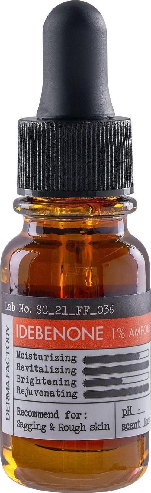 Yüksek Antioksidan ve Elastikiyet Arttırıcı Idebenon Serum Derma Factory idebenone Ampoule