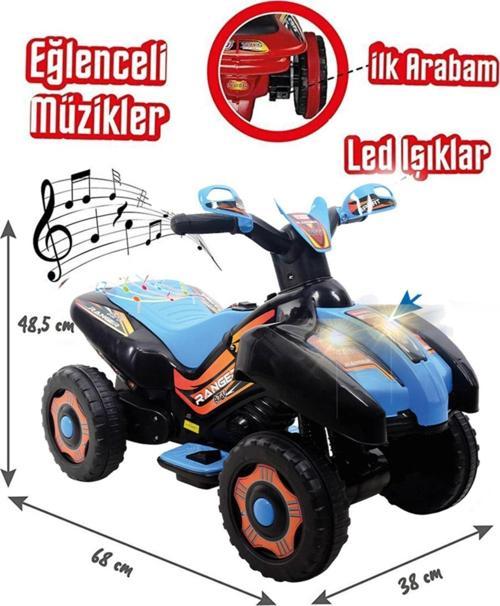 Led Işıklı Müzikli Akülü Atv-motor