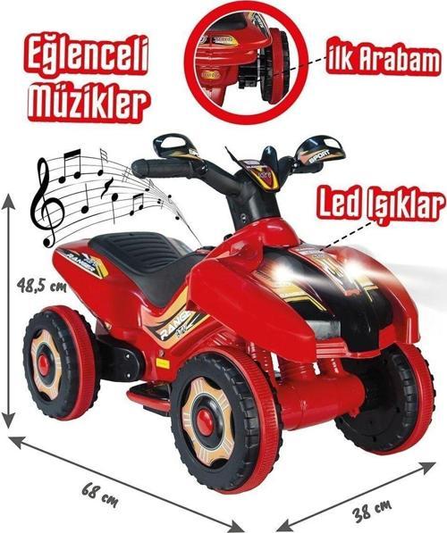 Led Işıklı Müzikli Akülü Atv-motor