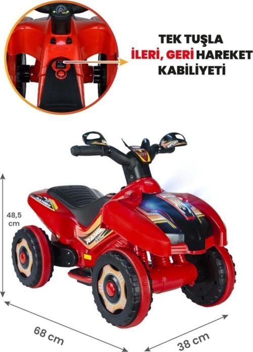Ranger Kırmızı 6 V Akülü ATV