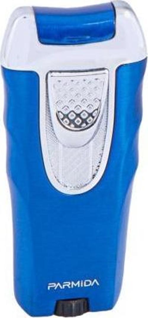 Tek Torch Pürmüz Mavi-Gümüş Puro Çakmağı