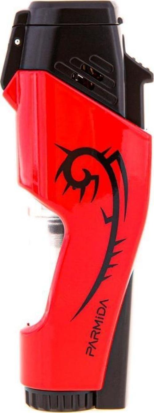 2 Torch Pürmüz Kırmızı Desenli Puro Çakmağı