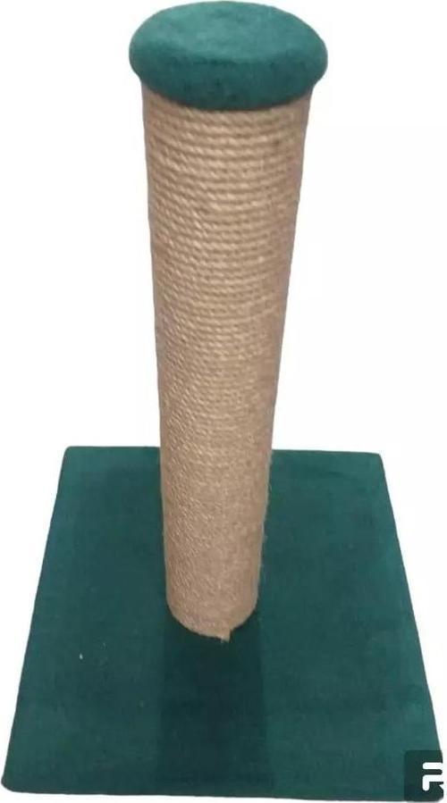 Tırmalama Tahtası Kare Taban - Jut Halat - Yeşil 40 Cm