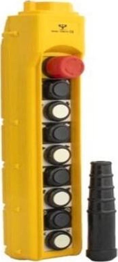 Tek Hızlı 8 Butonlu Acil Stoplu Vinç Kumandası Cobc4