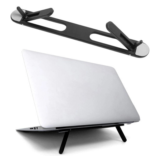2 Kademeli Katlanabilir Laptop Standı – Kendiliğinden Güçlü Yapışkanlı, Ergonomik Tablet Yükseltici