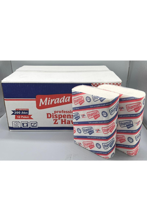 Z Katlama Dispenser Havlu 200*12 Paket