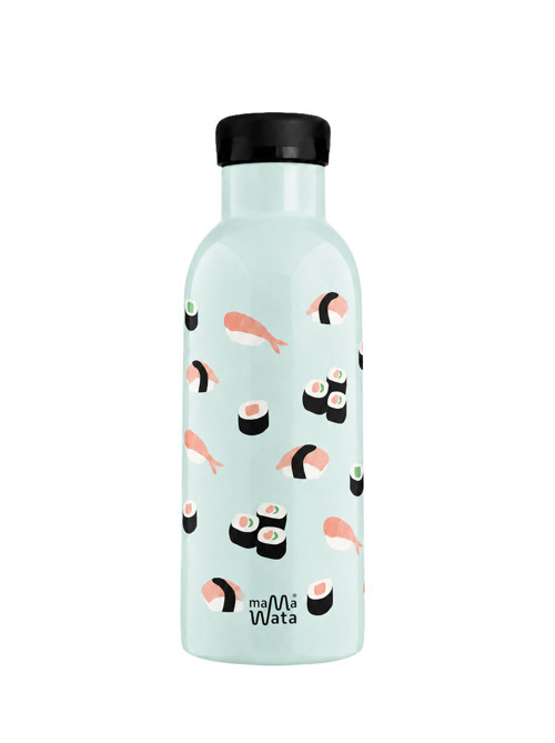 Sushi Pipetli Çocuk Termos Matara 470 ml Paslanmaz Çelik Sızdırmaz Yalıtımlı Suluk