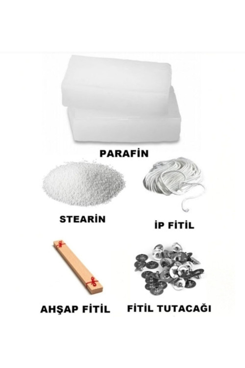 Mum Yapım Seti, Parafin-Fitil-Çıtçıt-Stearin