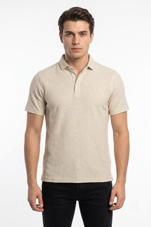 Erkek Polo Yaka Kısa Kollu Tişört Regular Kalıp T6015 BGL-ST05552