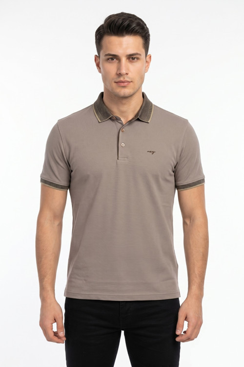 Erkek Polo Yaka Kısa Kollu Tişört Regular Kalıp T3000 BGL-ST05555