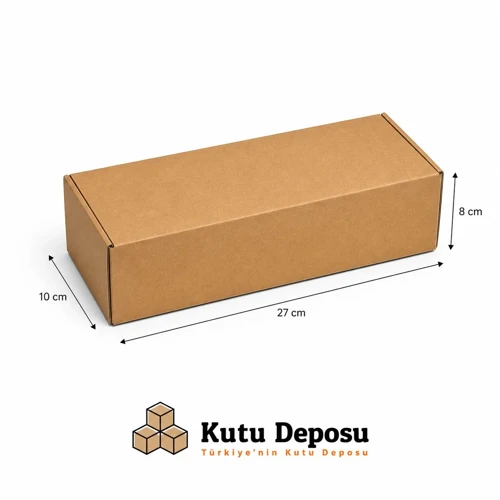 10X27X8 Cm E-Ticaret Ve Kargo Kutusu-Kilitli (100 Adet)