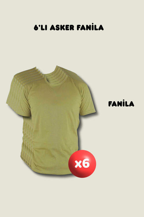 6'Lı Fanila Askerlik Seti - Temel Ve Bedelli Askerlik Malzemeleri